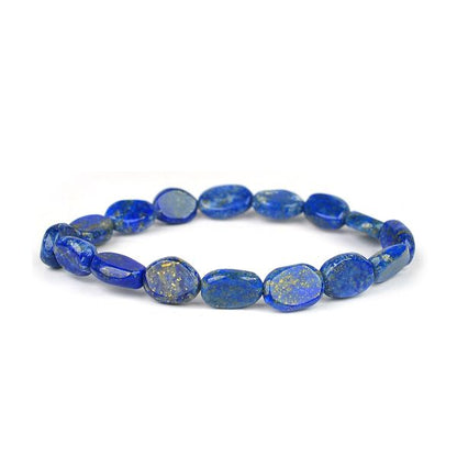 Natural Crystal Stone Oval Beads Bracelet