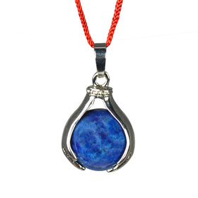 Natural Lapis Lazuli Pendant Hand Ball Shape Pendant - Locket