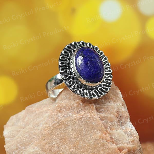 Natural Original Crystal Stone Adjustable Ring