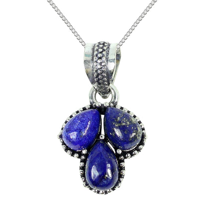 Natural Crystal Gemstone Pendant Locket with Chain for Women Girls