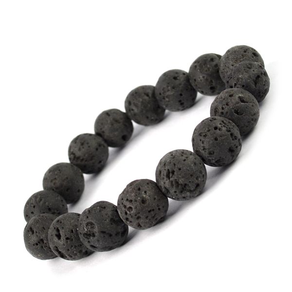 Natural Crystal Stone 12 mm Round Beads Bracelet