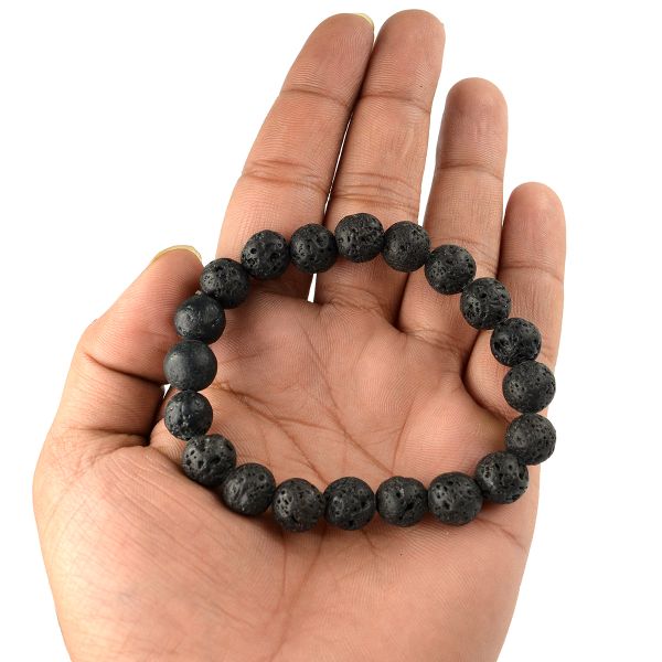 Lava Stone Bracelet for Grounding Strength and Stability