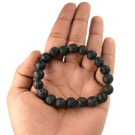 Lava Stone Bracelet for Grounding Strength and Stability