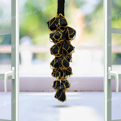 Black Tourmaline Tumble Stone Car Hanging / Door Hanging Accessories