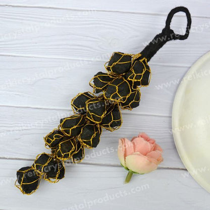 Black Tourmaline Tumble Stone Car Hanging / Door Hanging Accessories
