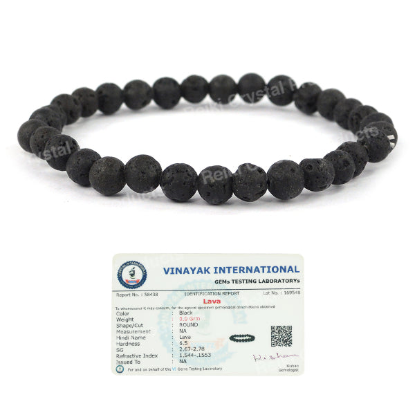 Certified Natural Crystal Stones 6 mm Round Bead Bracelet Energized By Reiki Grand Master