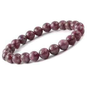 Lepidolite Crystal Bracelet | Natural Healing Gemstone Bracelet for Calm & Anxiety Relief