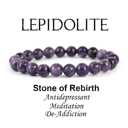 Pink Tourmaline 8 mm Round Bead Bracelet