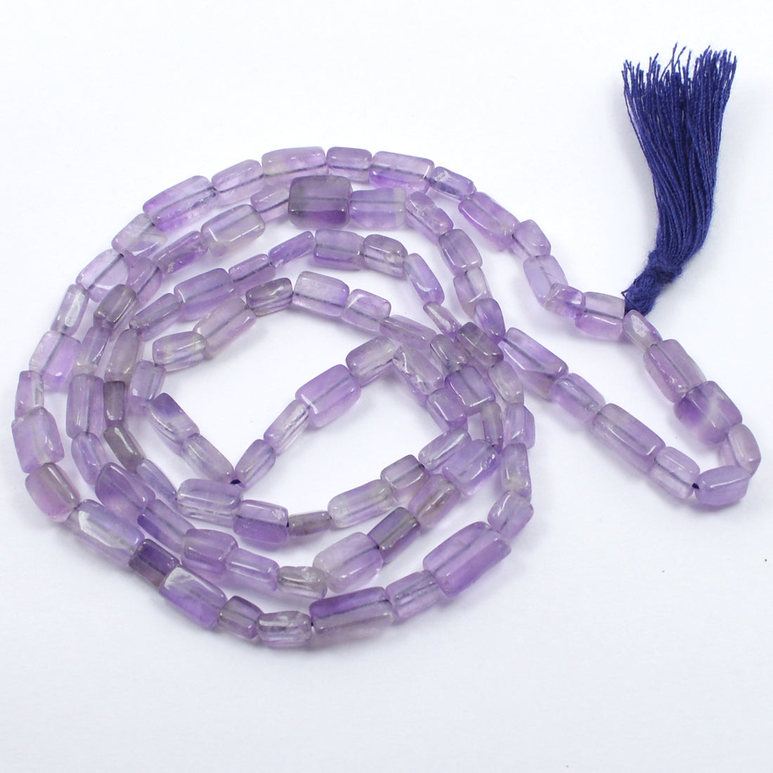 Amethyst Box Bead Mala