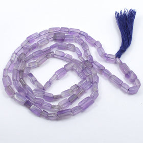 Amethyst Box Bead Mala