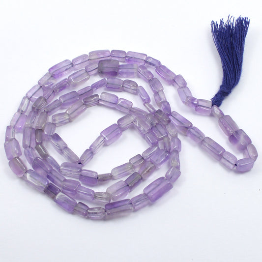 Amethyst Box Bead Mala