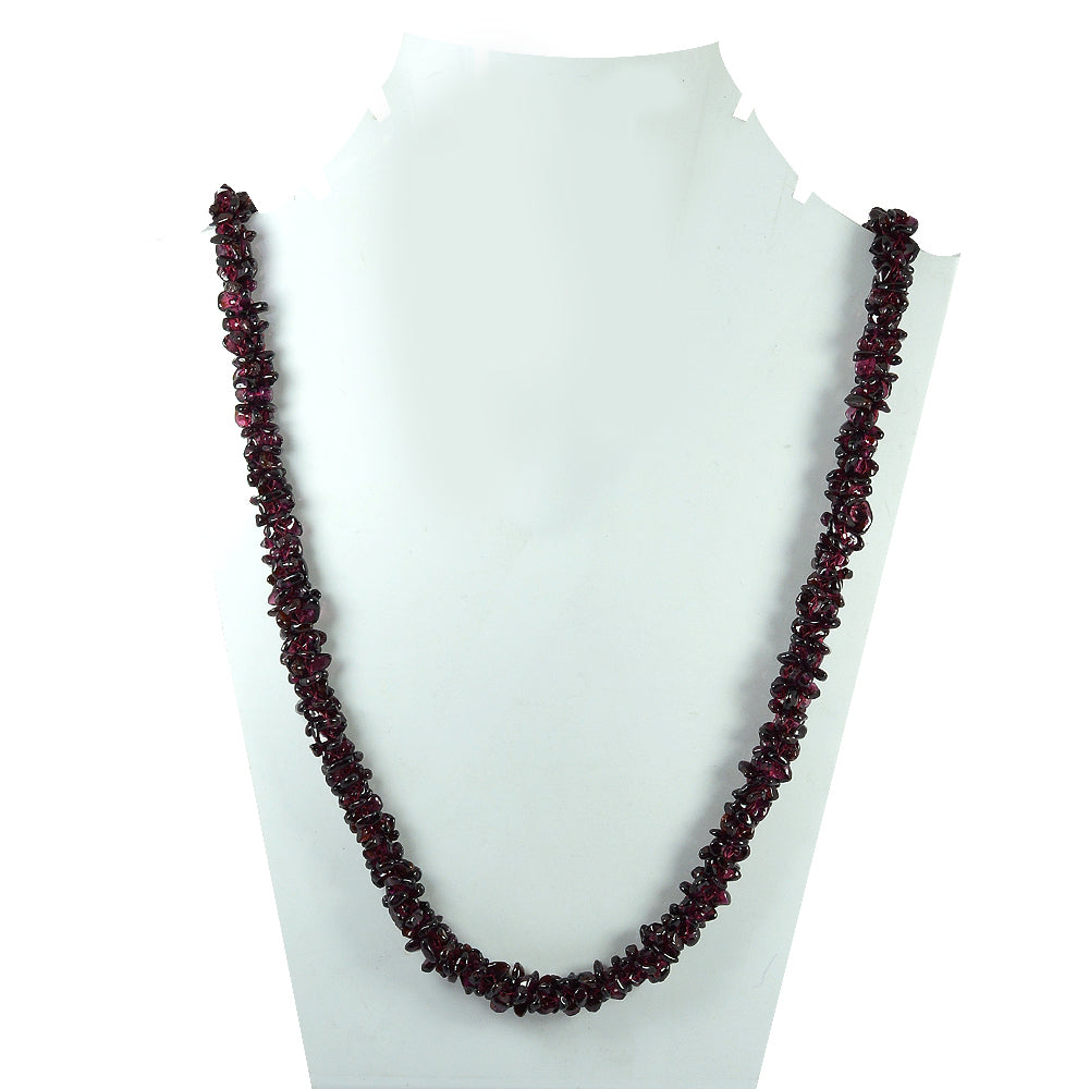 Natural Crystal Stone Chip Beads Mala / Necklace