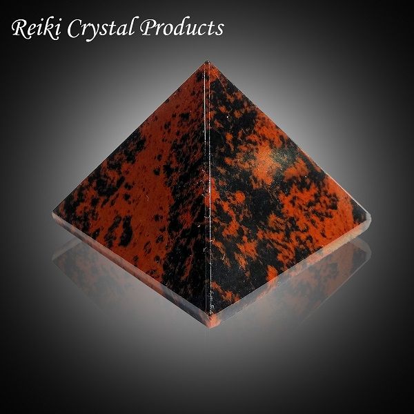 Mahagony Obsidian Pyramid 40 mm