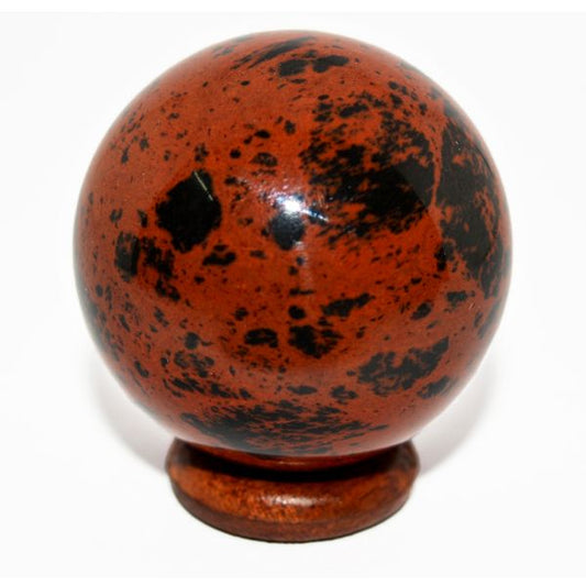 mahogany Obsidian Ball / Sphere for Reiki Healing / Grid and Vastu Correction