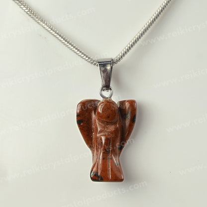 Mahogany Obsidian Pendant With Chain