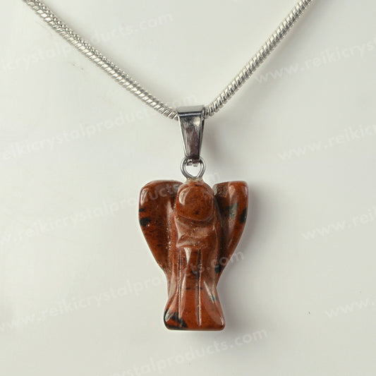 Mahogany Obsidian Pendant With Chain