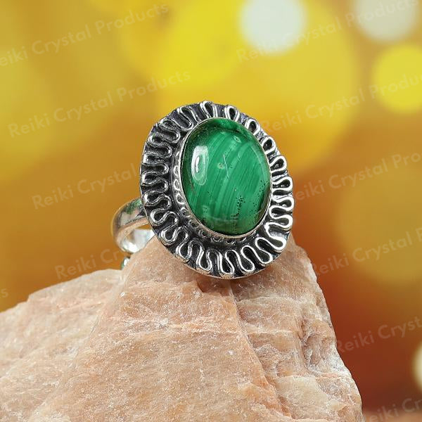 Natural Original Crystal Stone Adjustable Ring
