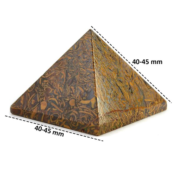Mariam Agate Pyramid 40-45 mm for Reiki Healing / Grid and Vastu Correction