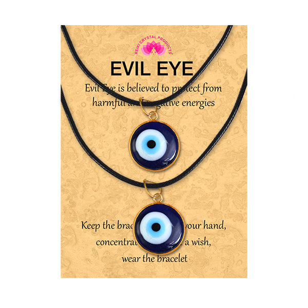 Blue Turkish Evil Eye Pendant 25mm Pack of 2