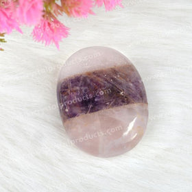 Mind Body Soul Polished Palm Stone for Meditation