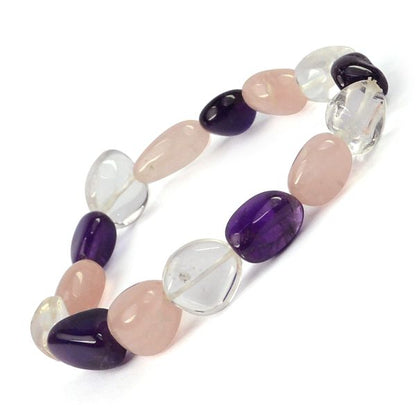 Natural Crystal Stone Tumble Bracelet