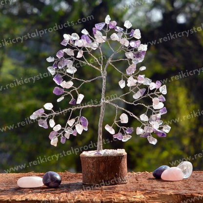 Natural Crystal Stone Tree 100 Beads