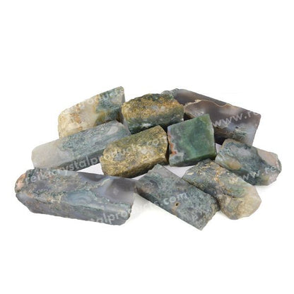 Moss Agate Raw Rough Stones
