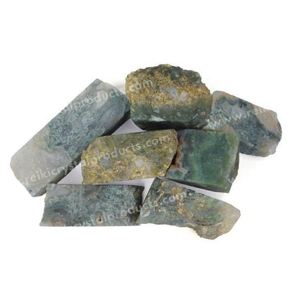 Moss Agate Raw Rough Stones