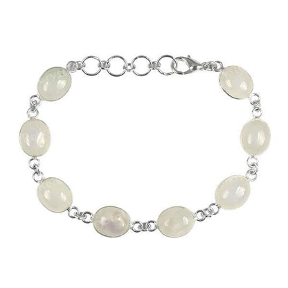 Natural Crystal Stone Adjustable Metal Bracelet for Unisex