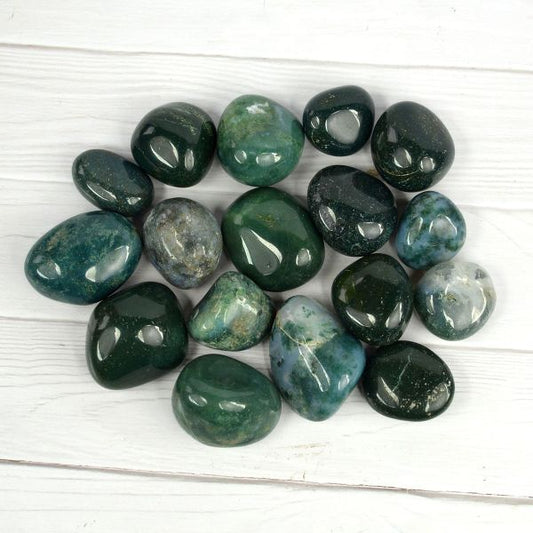 Moss Agate Tumble Stone