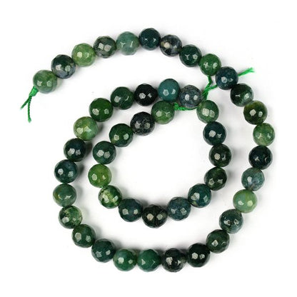 Natural Crystal Stone 8 mm Faceted Loose Beads 45-50 pcs for Making Bracelet Mala Necklaces