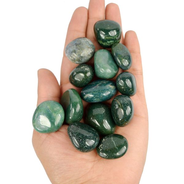 Moss Agate Tumble Stone