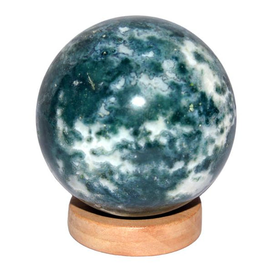 Moss Agate Ball / Sphere