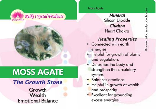 Moss Agate Crystal Pencil / Obelisks