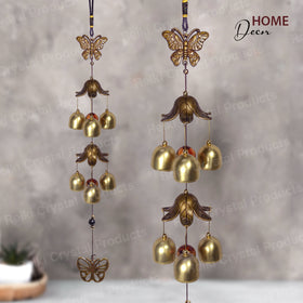 Fengshui Butterfly Wind Chime Hanging for Window Balcony Decor Home Endurance Door Decoration 6 Bell