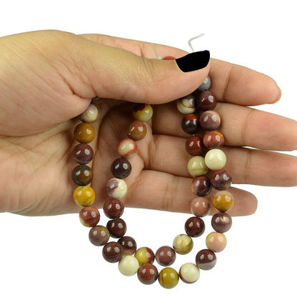 Multi-color Mookaite Jasper beads for bracelet making
