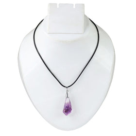 Purple Flourite Drop Pendant/Locket With Thread Crystal Stone Pendant For Unisex