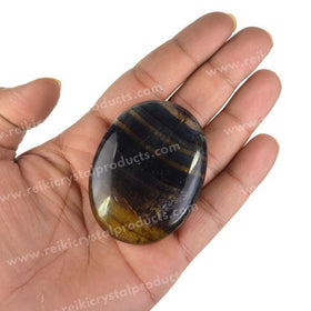 Natural Multi Fluorite Palm Stone 5 cm Healing Crystal