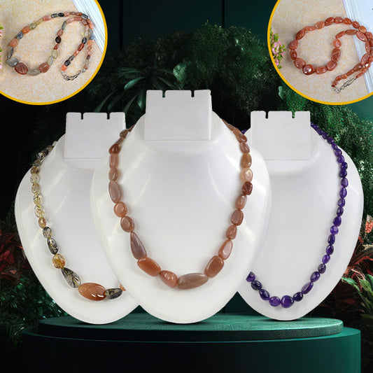 Natural Crystal Stone Necklace for Women