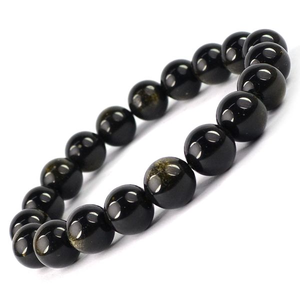 Natural Crystal Stone 10 mm Round Beads Bracelet