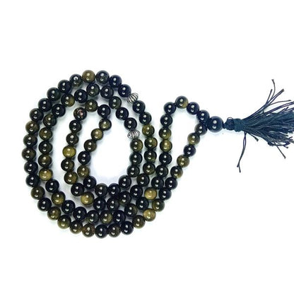Natural Crystal Stone Tasbeeh Jaap Mala for Prayer 99 Beads 8 mm