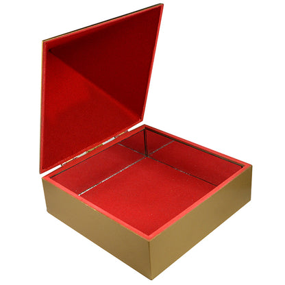 Wooden Pyramid OM Symbol Wish Box Size 10.1 cm to 15.2 cm (4-6 inch)