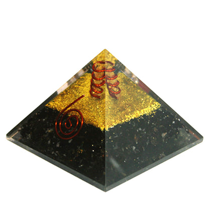 Black Tourmaline Orgonite Pyramid 50-55 mm