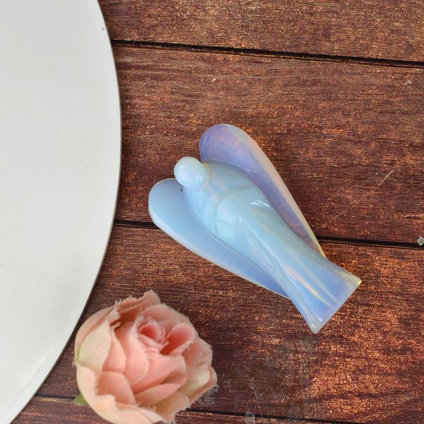 Natural Crystal Angel Size 5 cm (2 inch)