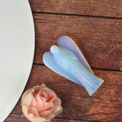 Natural Crystal Angel Size 5 cm (2 inch)