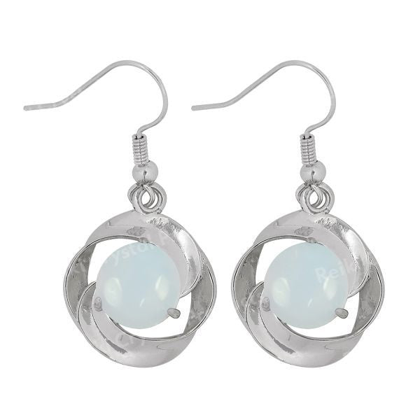Natural Crystal Stone Earrings for Girls Women