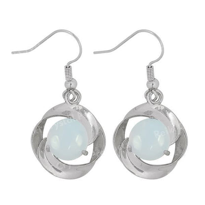 Natural Crystal Stone Earrings for Girls Women