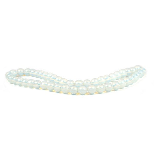 Opalite 8 mm Round Loose Beads 45-50 pcs for Making Bracelet Mala Necklaces