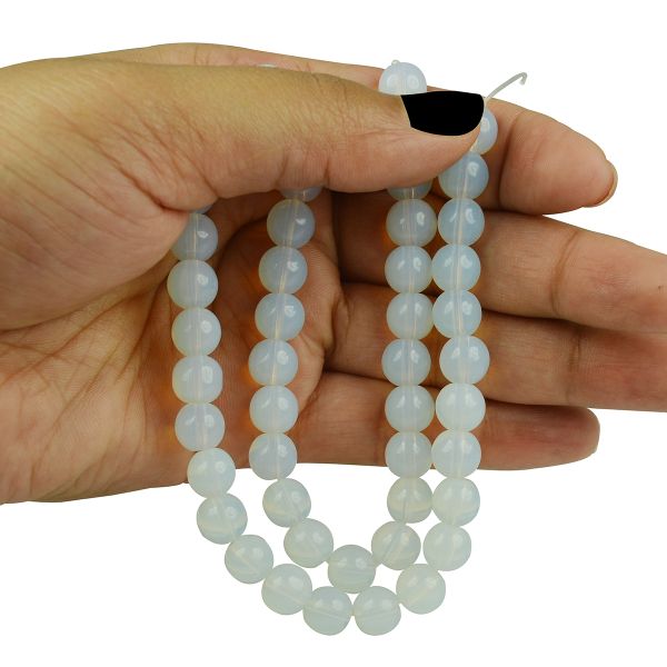 Natural Crystal Stone 8 mm Round Loose Beads 45-50 pcs for Making Bracelet Mala Necklaces