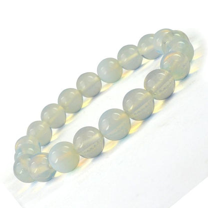 Natural Crystal Stone 10 mm Round Beads Bracelet